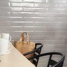 Paint Grigio Gray 3x16 Glossy Porcelain Subway Tile