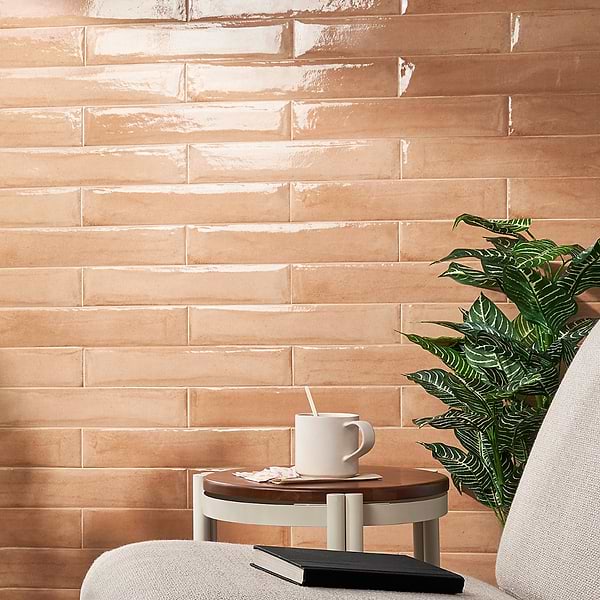 Paint Terracotta Brown 3x16 Glossy Porcelain Subway Tile