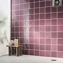 Mulberry Purple 4x4 Zellige Glossy Ceramic Tile