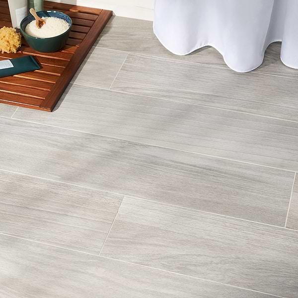 Silkwood Gray 8x48 Matte Porcelain Wood Look Tile