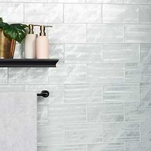 Gem Ice Gray Diamond 4x9 Polished Glass Tile