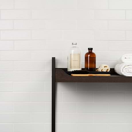 Kiln White 3x9 Matte Porcelain Subway Tile