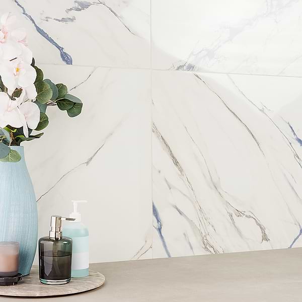 Calacatta Azur 24x24 Polished Porcelain Tile