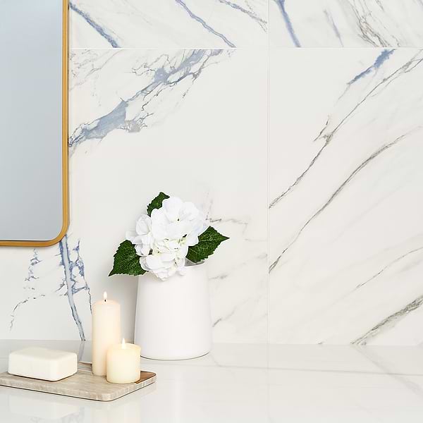 Calacatta Azur 24x24 Matte Porcelain Tile
