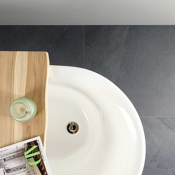 Fordham Nero 24x24 Black Matte Porcelain Floor and Wall Tile
