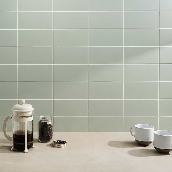 Stacy Garcia Maddox Mineral Green 4x8 Matte Ceramic Wall Tile