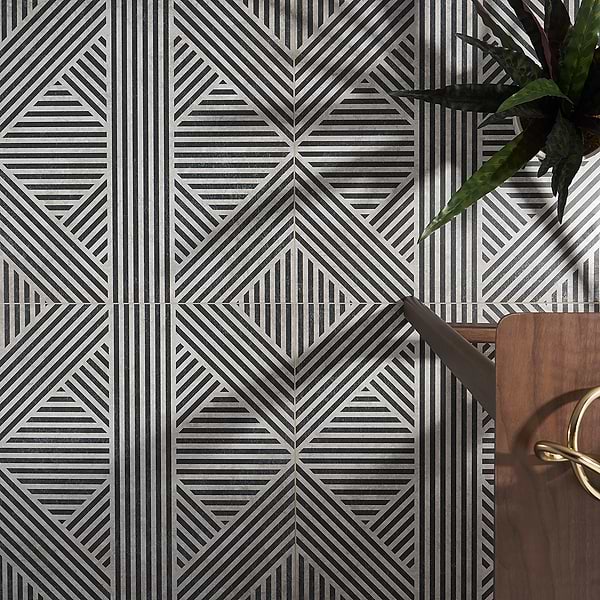 Nolita Black & White 24x24 Matte Porcelain Tile