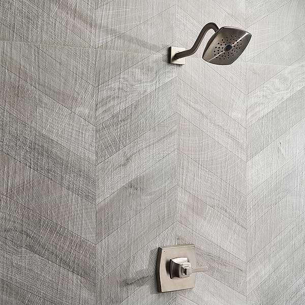 Kenridge Chevron Gray 24x48 Wood Look Matte Porcelain Tile