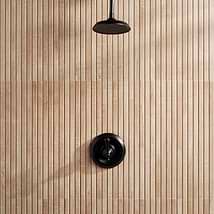 Kenridge Ribbon Maple Brown 24x48 Wood Look Matte Fluted Porcelain Tile