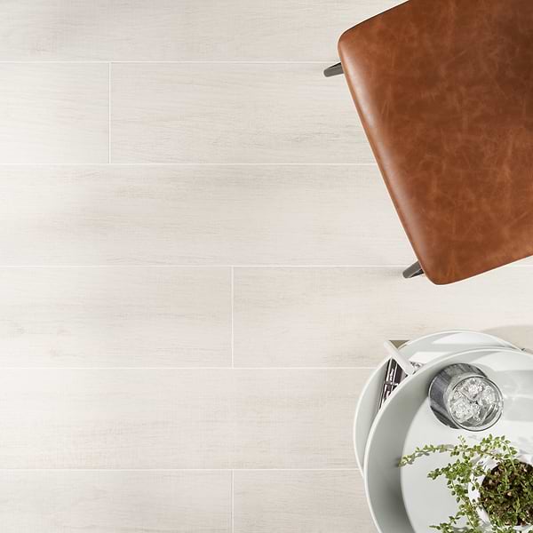 Kenridge White 8x48 Wood Look Matte Porcelain Tile