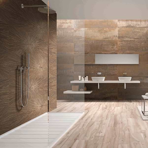 Twilight Copper Alfa 12x48 Metal Look Porcelain Tile 