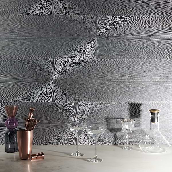 Twilight Star Steel 12x48 Metal Look Porcelain Tile
