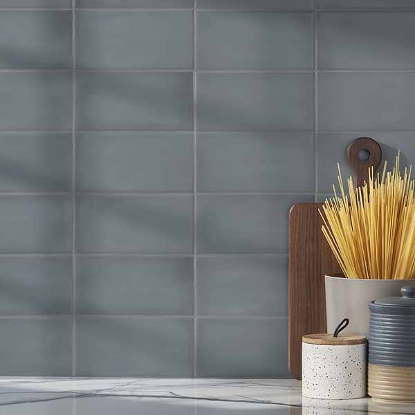 Comb Cobalto 4X8 Matte Ceramic Wall Tile