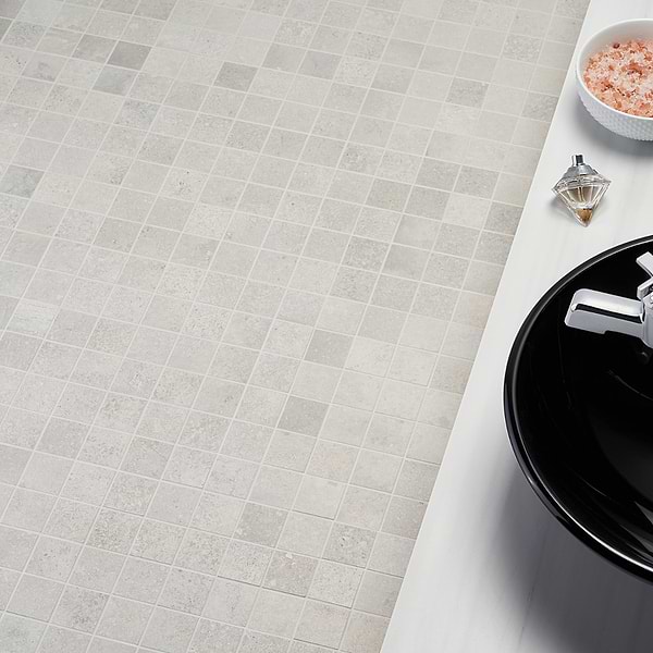 Bronx Argent Silver 2x2 Matte Porcelain Mosaic Tile