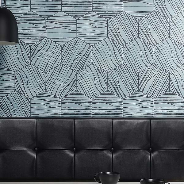 HexArt Zen Smoke Turquoise 8" Hexagon Matte Porcelain Tile