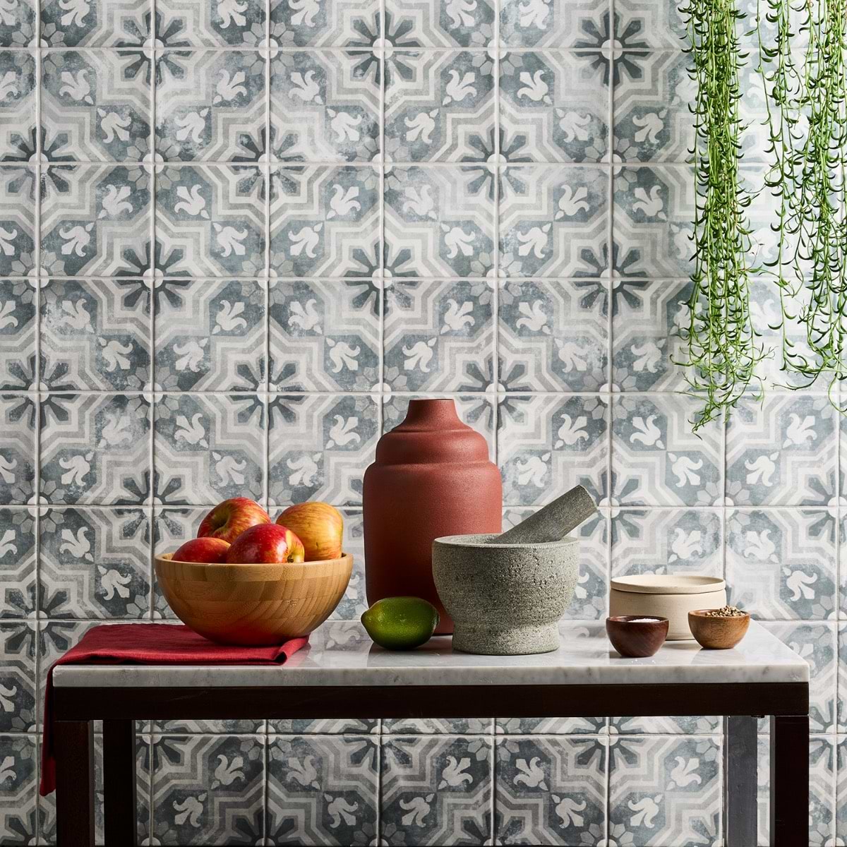 Buy Paula Purroy Talia Alta Blue Gray 5x5 Matte Ceramic Tile