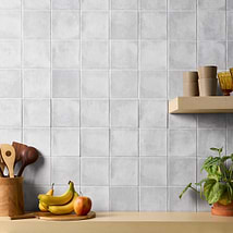 Paula Purroy Talia Cotton White 5x5 Matte Ceramic Tile