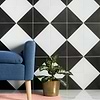 Art Geo by Elizabeth Sutton Cement Dos Charcoal Gray 8x8 Matte Porcelain Tile: Pattern 2