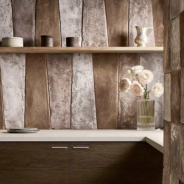 Opera Terracotta by Paula Purroy Dune 6x18 Trapezoid Matte Terracotta Tile