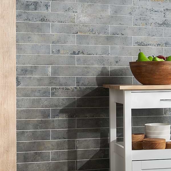 Portrait Sage Gray 2x14 Matte Porcelain Tile