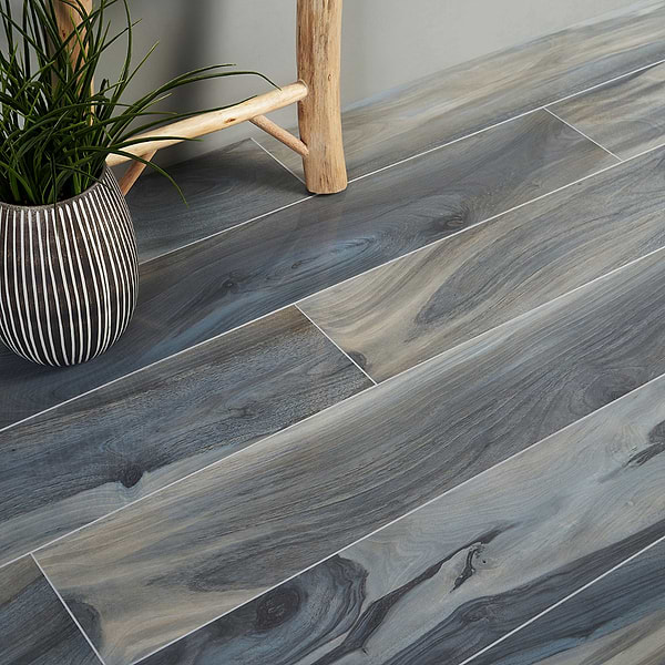 Brazilian Tiger Blue 8x48 Matte Porcelain Wood Look Tile