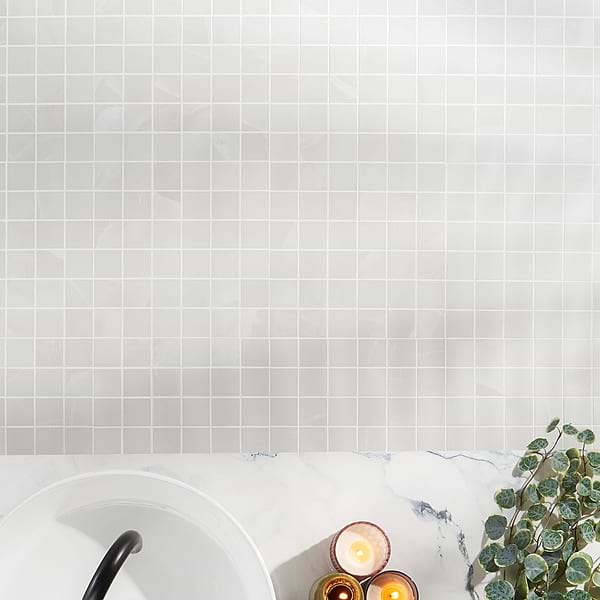 DreamStone Aztec Onyx Bianco 2x2 Matte Porcelain Mosaic