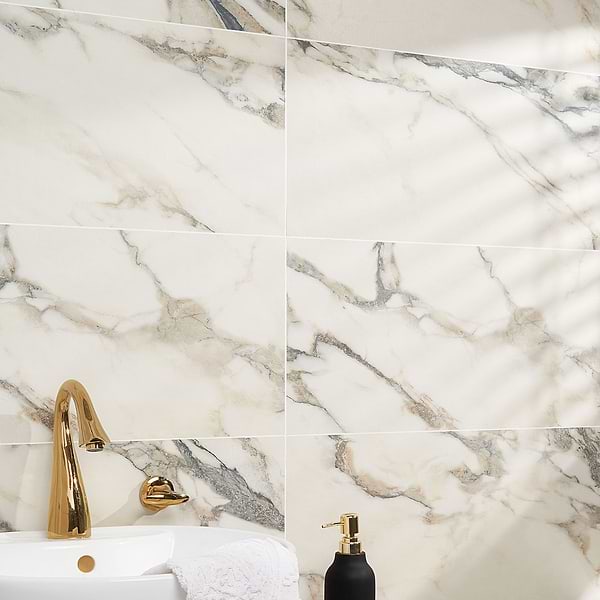 DreamStone Calacatta Rustico 12x24 Matte Porcelain Tile