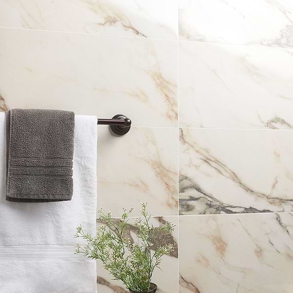 DreamStone Calacatta Rustico 12x24 Polished Porcelain Tile