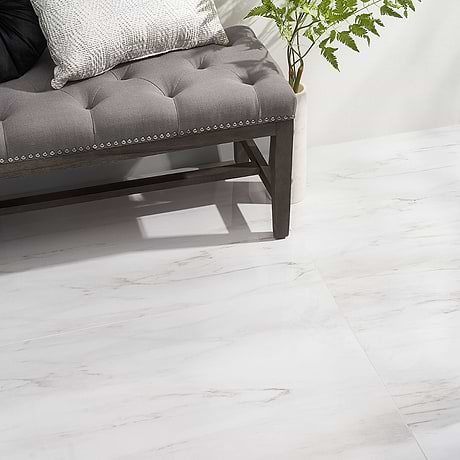 DreamStone Dolomite Snow 24x48 Polished Porcelain Tile