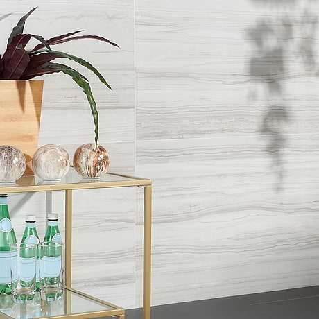 DreamStone Luminus White 24x48 Polished Porcelain Tile