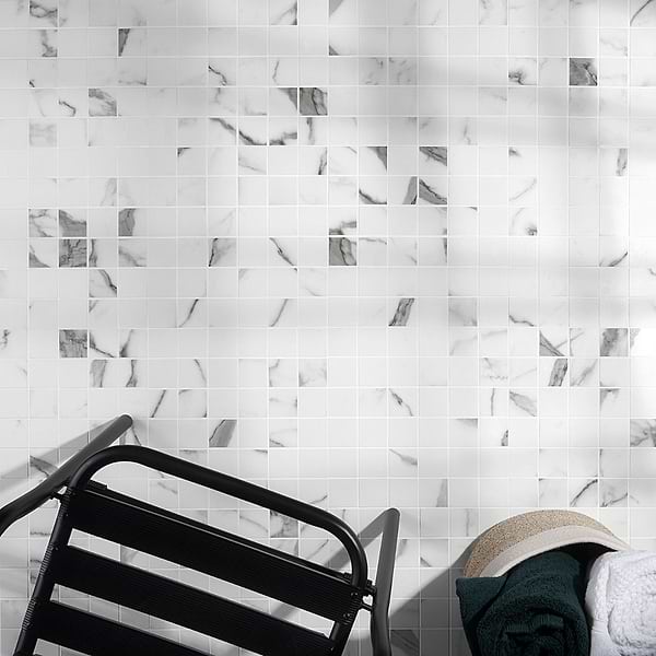 DreamStone Statuario Valley 2x2 Matte Porcelain Mosaic