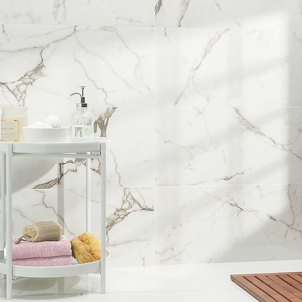 DreamStone Statuario Venato 12x24 Polished Porcelain Tile