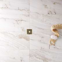 Basic Marble Onyx Aurelia Beige 12x24 Satin Porcelain Tile