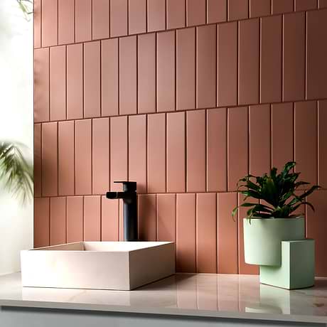 Roller Terracotta 3x11 Matte Porcelain Subway Tile