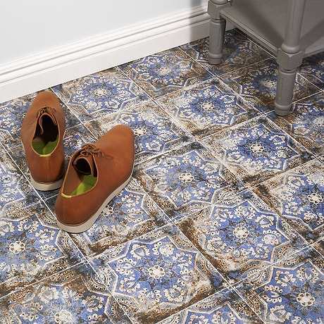 Encaustic Look Porcelain Tile for Backsplash,Kitchen Floor,Kitchen Wall,Bathroom Floor,Bathroom Wall,Shower Wall,Shower Floor,Outdoor Floor,Outdoor Wall,Commercial Floor