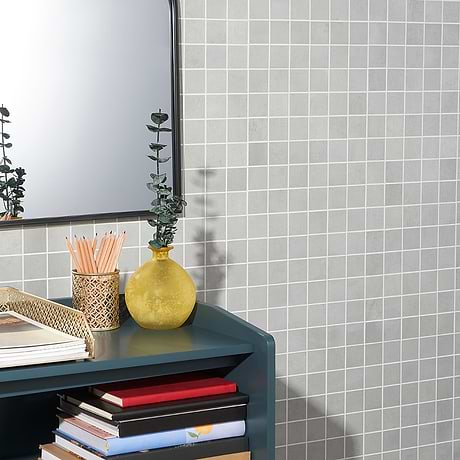 Bond Nimbus Silver 2x2 Matte Porcelain Mosaic Tile