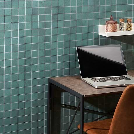 Bond Viridum Green 2x2 Matte Porcelain Mosaic Tile