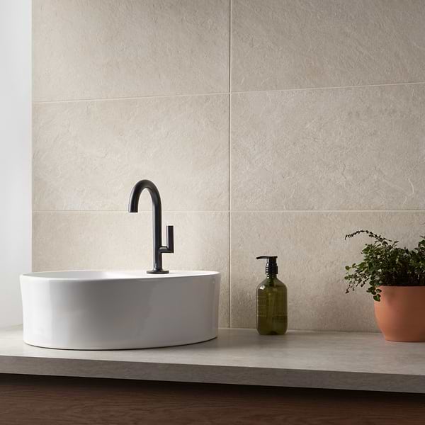 Era Crema Beige 12x24 Limestone Look Matte Porcelain Tile