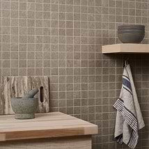 Era Caramel Brown 2x2 Limestone Look Matte Porcelain Mosaic Tile