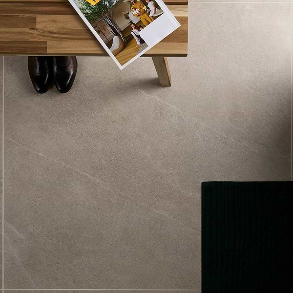 Era Caramel Brown 48x48 Limestone Look Matte Porcelain Tile