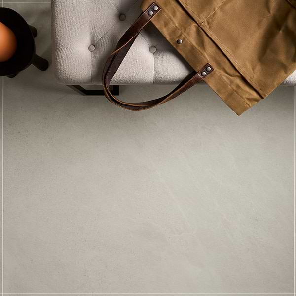 Era Linen White 48x48 Limestone Look Matte Porcelain Tile