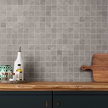 Era Slate Gray 2x2 Limestone Look Matte Porcelain Mosaic Tile