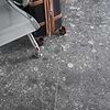 Rizo Charcoal Gray 24x24 Terrazzo Look Matte Porcelain Tile; in Charcoal Porcelain; for Backsplash, Bathroom Floor, Bathroom Wall, Commercial Floor, Floor Tile, Kitchen Floor, Kitchen Wall, Outdoor Floor, Outdoor Wall, Shower Wall, Wall Tile; in Style Ideas Classic, Craftsman, Industrial, Modern, Rustic; released 2025; new, trends