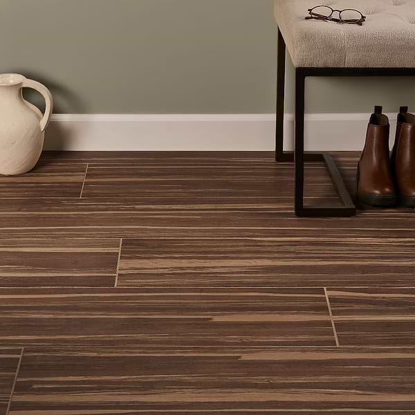 Willow Walnut Brown 8x48 Wood Look Matte Porcelain Tile