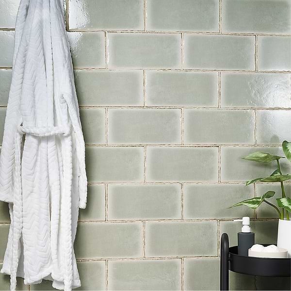 Jamesport Sage Green 6"x12" Glossy Porcelain Subway Tile