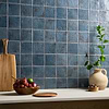 Greta Midnight Blue 5x5 Glossy Textured Porcelain Tile; in Blue Extruded Porcelain; for Backsplash, Bathroom Floor, Bathroom Wall, Commercial Floor, Floor Tile, Kitchen Floor, Kitchen Wall, Outdoor Wall, Pool Tile, Shower Wall, Wall Tile; in Style Ideas Mediterranean, Mid Century, Rustic, Transitional; released 2025; new, trends