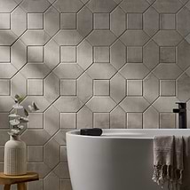 Morocco Dove Gray 4x8 Picket and 4x4 Square Matte Porcelain Tile