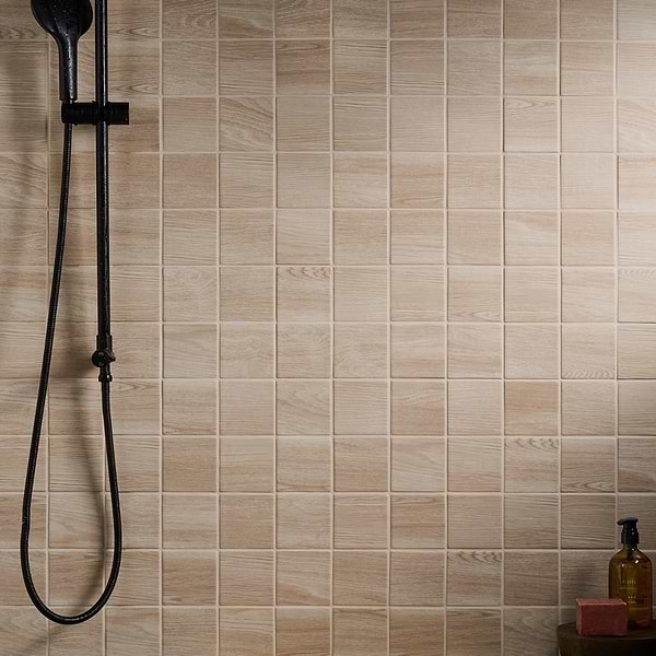 Morocco Oak Beige 4x4 Square Matte Porcelain Tile