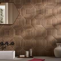 Morocco Willow Brown 4x8 Picket and 4x4 Square Matte Porcelain Tile
