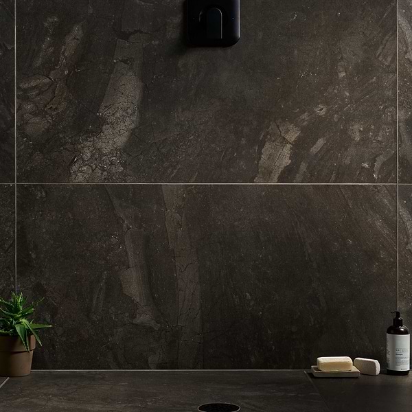 Santo Charcoal Black 24x48 Matte Porcelain Tile